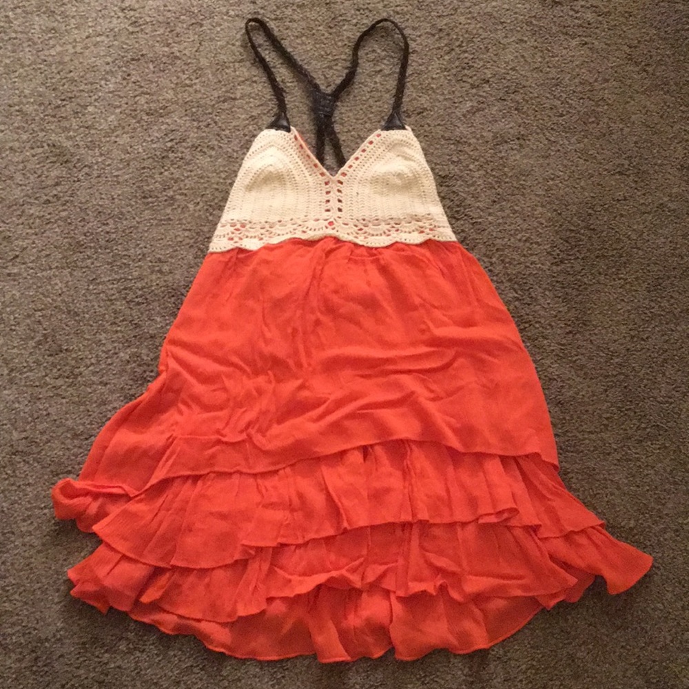Ruffles & crochet Dress!🍉